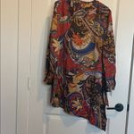 Chico's  Multicolor Paisley Long Sleeve Peasant Top Photo 4