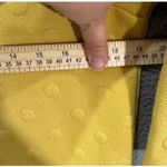 W5 Textured Dot Knit Top Women M Yellow Retro Mod Preppy Pop Art Minimalist Photo 3