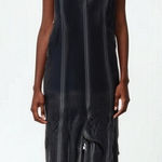 POL Black Acid Wash Sleeveless Jumpsuit Overalls Size S Photo 0