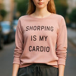 NWOT Prince Peter Shopping is my Cardio Sweatshirt Photo 0