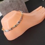 Tri Color Gold Filled Chunky Oval Chain Anklet Ankle Bracelet New Photo 1