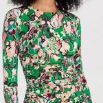 ALC Frank A.L.C. Kiki Ruched‎ Mini Dress Emerald Multi Floral XS Photo 0