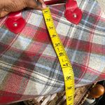 Y2K Early 2000s Red White Plaid shoulder hand bag purse polka dot lining #fairycore #whimsygoth #gothic #cottagecore Photo 7