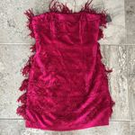 Liv Foster Fringe Cocktail Dress in Rich Magneta Size 12 New w/Tag $395 Pink Photo 10