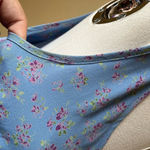 Vintage 90s GAP Floral Slip Dress Blue Lavender Trim Y2K Coquette Small Photo 3