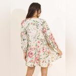 Maaji  Madeleine Tunic Pink Floral Flowy Mini Dress Cocoon of Love Photo 1