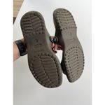 Crocs Classic Sandals women Size 10 Brown Tan Two-Strap Lightweight Photo 6