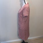 C&C California  pink v-neck short sleeve button down midi dress Photo 4