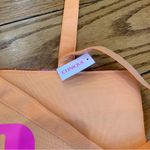 Clinique Macys  Large Shopping Shoulder Travel Orange Tote Bag With Pink C Logo Photo 3