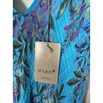 Shyloh Made in Italy Blue Gauzy Gauze Floral Sleeveless Flowy One Size NEW Photo 1