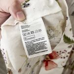 H&M [] Cream Linen Blend Cottagecore Wildflower Floral Print Strappy Romper Sz XL Photo 12