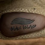 Maui Island  Marlin Leather Boat Shoes Size 7.5 Photo 4