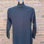 H&M Solid Black Fringe Long Sleeve Dress Mock Neck Women's Size Medium EUC Photo 7