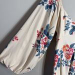 Free People Francesca Floral Print Mini Dress Women's Medium Warm Ivory Boho NWT Photo 9