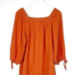 LC Lauren Conrad NWT LC square neck cotton gauzy lace trim 3/4 sleeve top blouse size medium NEW Photo 1