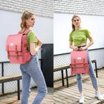 Backpack for airplane school baby adventure college sport everything you… Red Photo 5