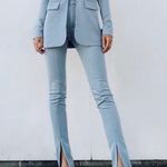 We Wore What Danielle Bernstein   high waist slit front pants Photo 0