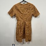 NWT  Women's Adelyn Rae Size XS Mustard Tasha Crochet Lace Dress Photo 7