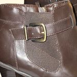 Nickels brand brown vegan leather ankle boots Size 10 Photo 1