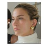 AUREUM Naomi Earrings in Two Tone One Size Womens Gold Photo 7