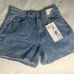 Women's Blue Denim Shorts Size 28 Photo 0