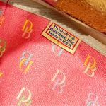 Dooney & Bourke  Letter Monogram Pink Tassel Handbag Purse Photo 5