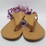 a.n.a  New Approach Sailor Floral Tie Gladiator Sandals Size 7.5 M Photo 4