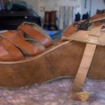 Rue 21 Tan / Brown Wedge Sandal Photo 1