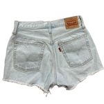 Levi's Women's 501 Original High Rise Jean Shorts Sansome Muse Blue Sz 26 Photo 3