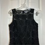Mud Pie  Black Lace Scoop Neck Sleeveless Dress size Small Photo 4