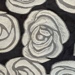 Who What Wear Women's Blouse Sz Medium Sleeveless Semi Sheer Rosebud Brocade Photo 9