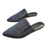 Jenni Kayne  Women's Suede Mule Navy Blue Size 36 Photo 3