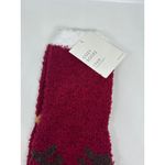 NEW Kohl’s Cozy Fleece Socks Teddy Bear Face Red Size 9 Photo 1