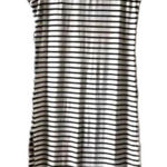 Ginger G black & white stripe midi dress small/medium sleeveless minimalist chic Photo 0