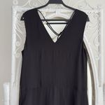 Everlane  Dress Medium The Satin V Neck Maxi Minimalist Quiet Luxury Old Money Photo 2