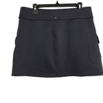 Athleta Grey Fleece Lined Mini Skirt Utility Pockets Cold Weather Size Large Photo 2
