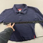 Unionbay Women's  Crop Top Long Sleeve Blue Shirt Size XL Juniors Blouse Photo 3