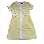 Modcloth  Retro Style 60s Inspired Dress Yellow Mini Shift Womens Size 10 Photo 3
