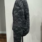 Z Supply Black and Gray Puffer Jacket with High Collar Photo 3