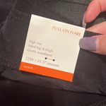 Knox Rose  High Rise Black Velvet Pull On Flare Stretch Women’s Pants NEW Photo 14