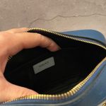 Versace  Virtus Shoulder Bag Blue Color Block with Gold Hardware EUC Photo 11
