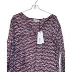 Molly Bracken Molly Bracken Women's Top V-Neck Relaxed Long Sleeves Pattern Blouse Medium NWT Photo 3