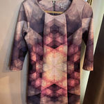 Bar III stained glass geometric bodycon dress Photo 0
