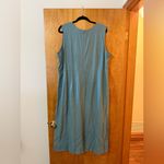 LL Bean Linen Rayon Blend Long Dress Sleeveless Modest Church Women’s Size 20 Photo 7