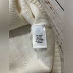 Maurice's Tinsel Fair Isle Turtleneck Sweater Ecru Combo Sz L Like New Photo 5