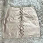 SheIn Cream leather skirt Photo 0
