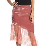 Free People my Lacey velvet midi lace hem skirt Photo 0