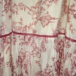 NWT TWINSET Silk and cotton floral maxi skirt Pink Size XL Photo 5