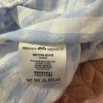Brandy Melville  Light Blue Gingham Keira Pajama Shorts with Hearts Photo 5
