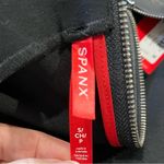 Spanx NWT Black Faux Leather Stretch Sheath Bodycon Knee Length Dress Size S Photo 6